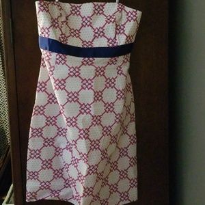 Vineyard Vine Kentucky Derby strapless Dress